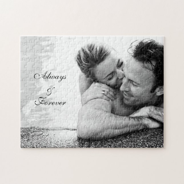 Puzzle Mariage Photo Cadeaux d'anniversaire uniques et mo (Horizontal)