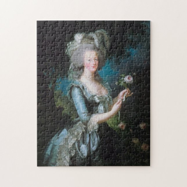 Puzzle Marie Antoinette avec Rose par Elisabeth Le Brun (Vertical)
