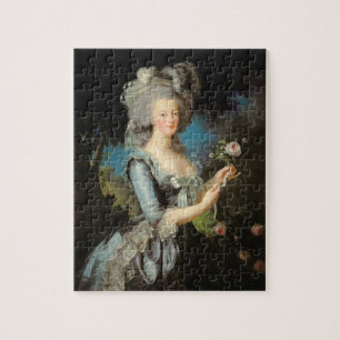 Puzzle Marie Antoinette avec un rose, 1783