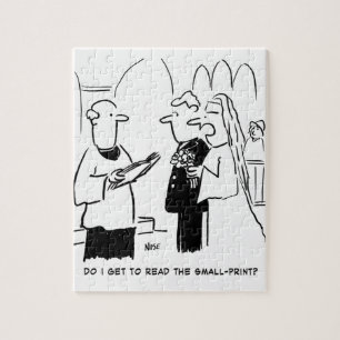 Puzzle Mariée veut vérifier le petit dessin imprimé