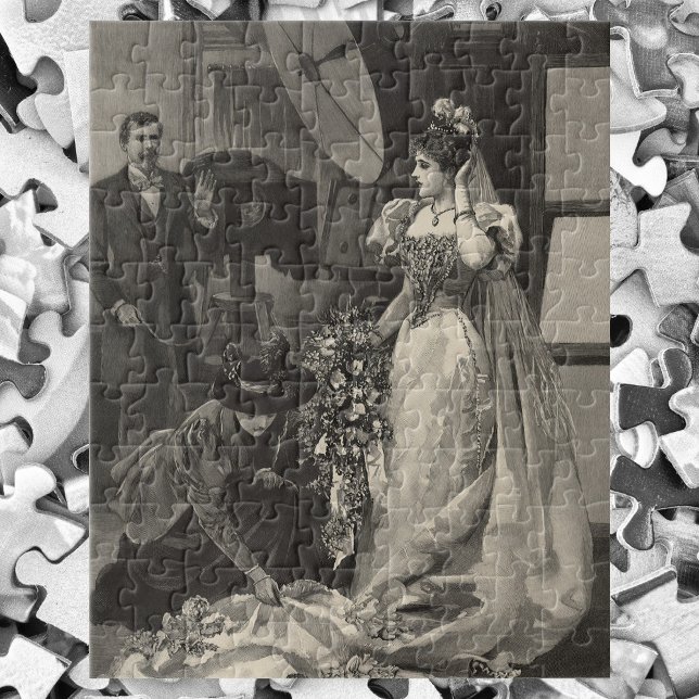 Puzzle Mariée vintage, Portrait nuptiale avec photographe (Créateur téléchargé)