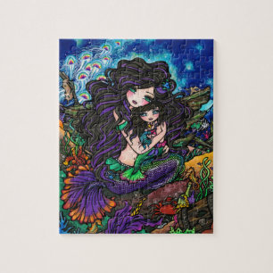 Puzzle marin d'art d'imaginaire de sirène de mama