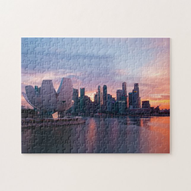 Puzzle Marina et Skyline Singapour. (Horizontal)