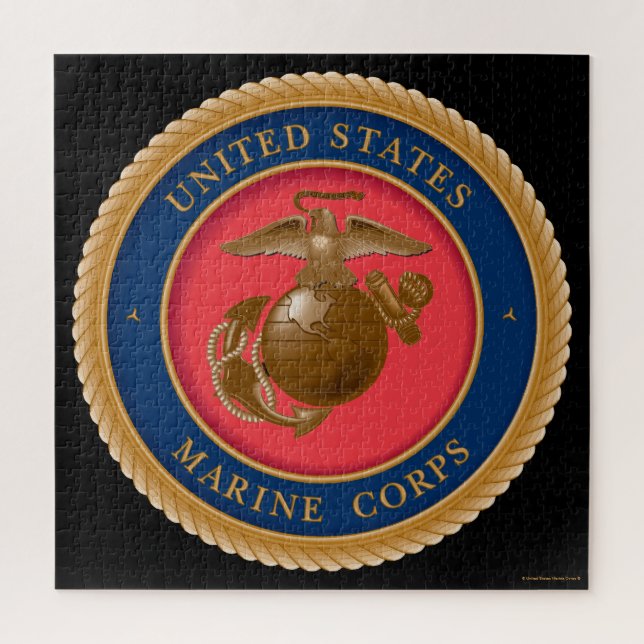Puzzle Marine Corps Seal (Vertical)