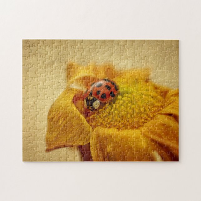 Puzzle Maris-scarabée sur la floraison jaune (Horizontal)