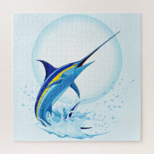 Puzzle Marlin Bleu Jaillissant de l'Océan