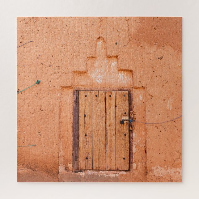 Puzzle Marocain Traditionnel Texture De Fenêtre En Bois (Vertical)