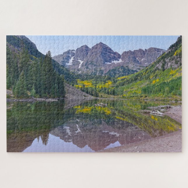 Puzzle Maroon Bells, Réflexion d'automne, Colorado (Horizontal)