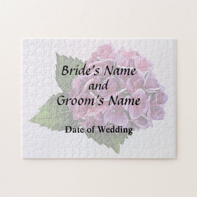 Puzzle Maroon Hydrangea Wedding Products (Horizontal)