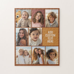Puzzle Marron et miel 8 Collage de photos et texte