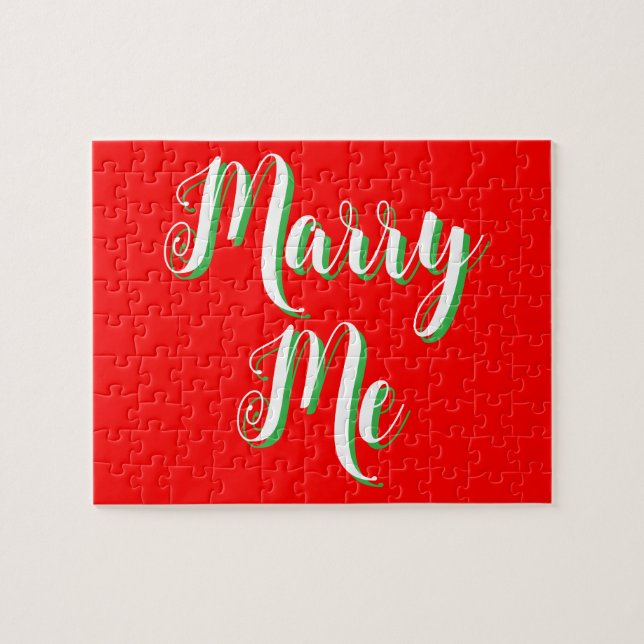 Puzzle Marry Me énigme -- Proposition de Noël (Horizontal)