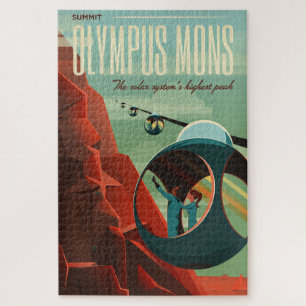 Puzzle Mars Olympus Mons Système solaire Volcano le plus
