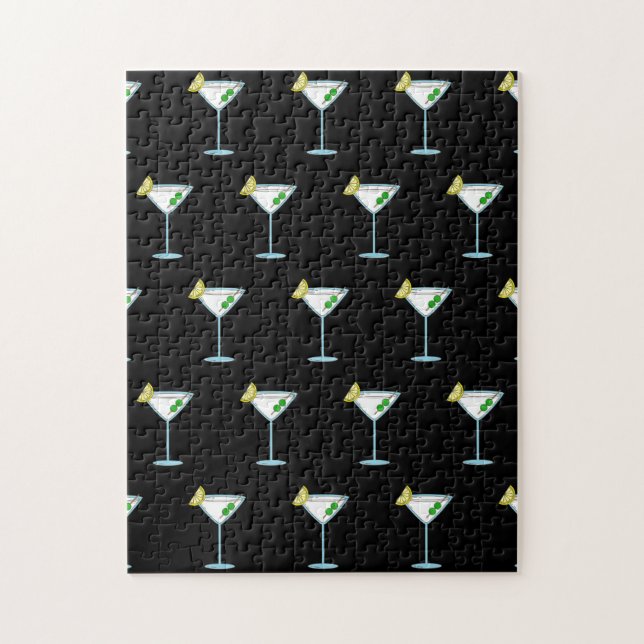 Puzzle Martini Amateurs Cocktail Verre Bartender Alcool (Vertical)