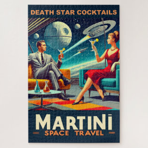 Puzzle Martini Space Affiches de voyage Death Star Cockta