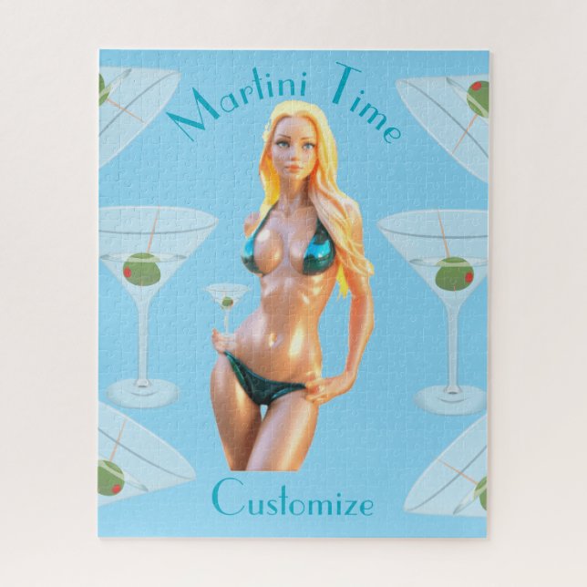 Puzzle Martini time Bikini Babe Thunder_Cove  (Vertical)