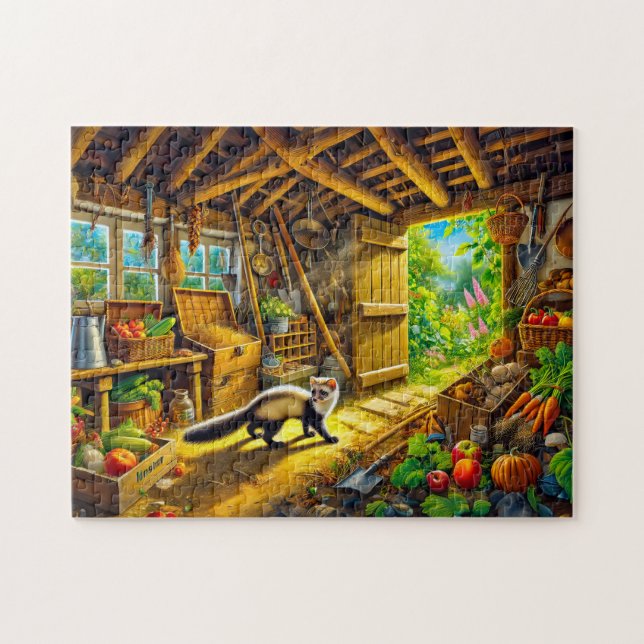 Puzzle Martre explorant la vieille remise (Horizontal)