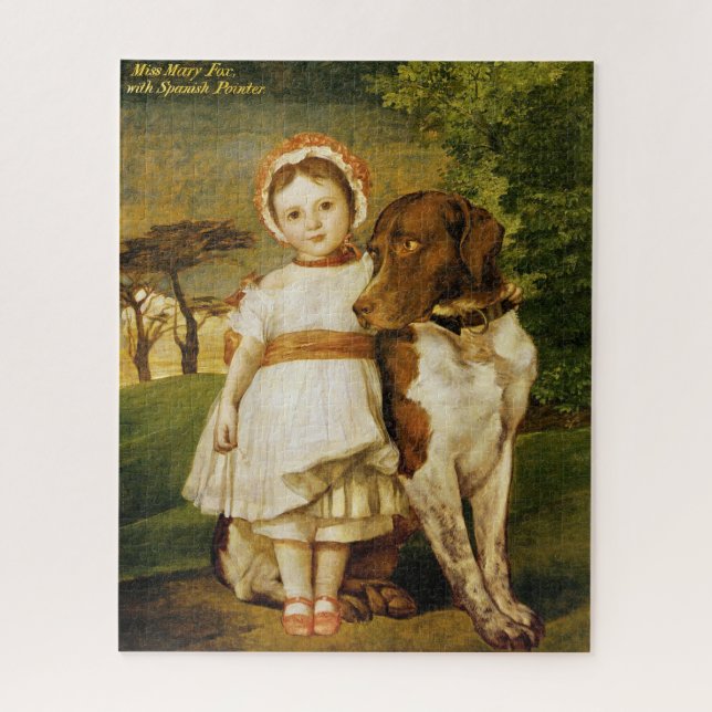Puzzle Mary Fox Avec Son Chien Pointeur Espagnol (G.F. Wa (Vertical)