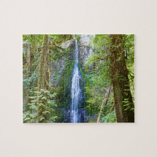 Puzzle Marymere Falls I au parc national Olympique (Horizontal)
