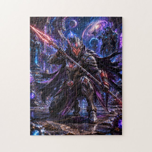 Puzzle Masked Cosmic Pirate — Mysterious Energy Warrior (Vertical)