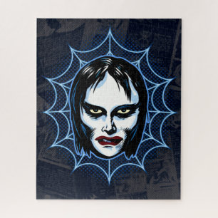Puzzle Masque de monstre vintage Fille Vampire Horreur Pu