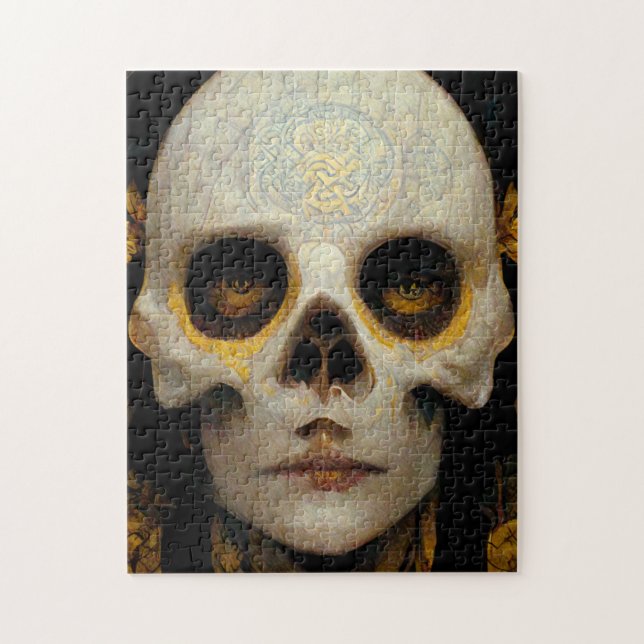 Puzzle Masque de mort Imaginaire Sci-Fi Art (Vertical)