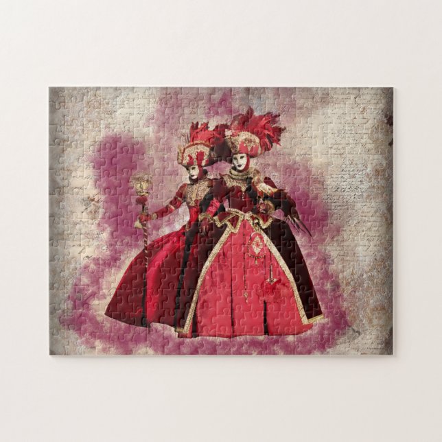 Puzzle Masque et costume du carnaval de Venise. (Horizontal)
