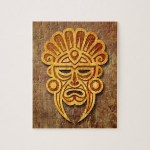 Puzzle Masque maya en pierre