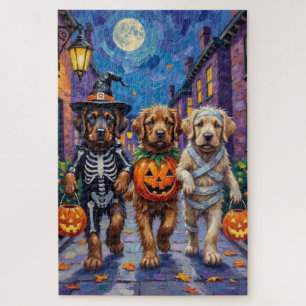 Puzzle Mastiffs Tibétains en costumes d'Halloween