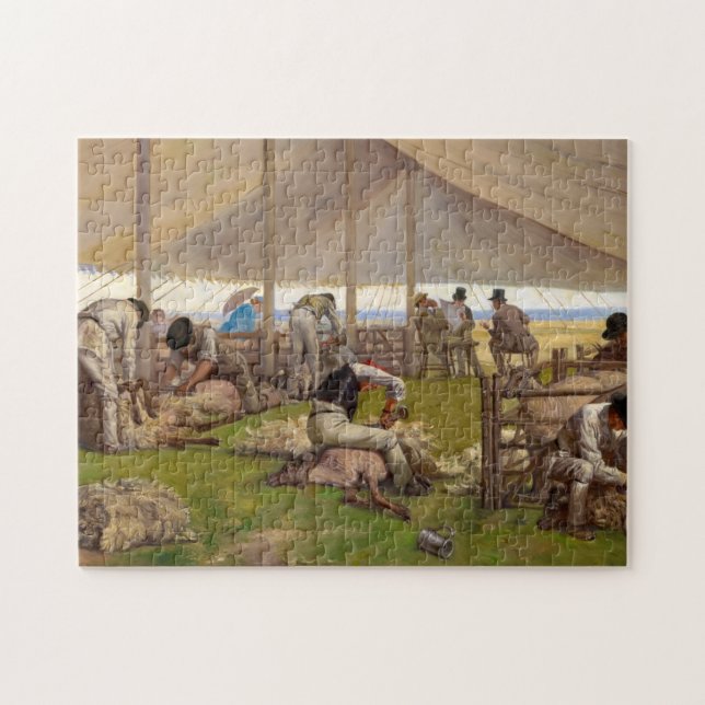 Puzzle Match d'audience de mouton, 1875 par Eyre Crowe (Horizontal)