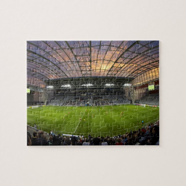 Puzzle Match de football, Forsyth Barr Stadium, Dunedin (Horizontal)
