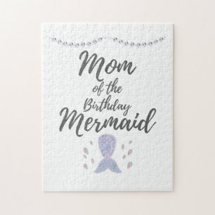Puzzle Matching Mermaid Anniversaire Mermamie maman de Me