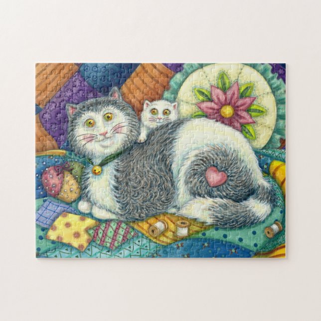 PUZZLE MATELAS ET CUISINE DE LA MÈRE, QUILTS EN OEUVRE DE (Horizontal)