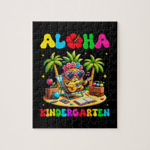 Puzzle Maternelle Aloha Ananas Hawaï Rentree Scolaire
