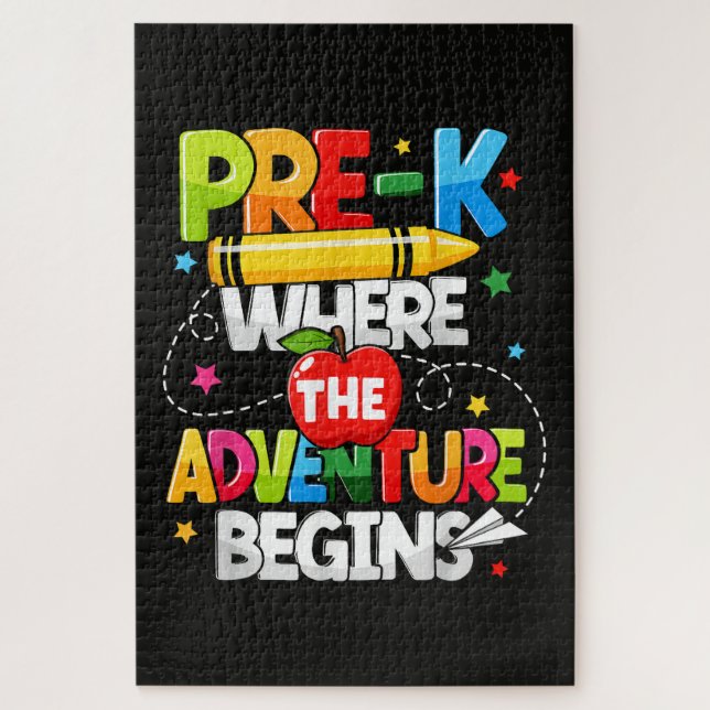 Puzzle Maternelle où l'aventure commence Retour à l'école (Vertical)
