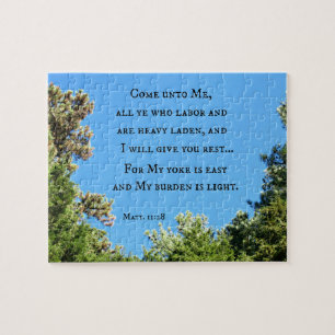 Puzzle Matthew 11:28 Come unto me all ye who labo....