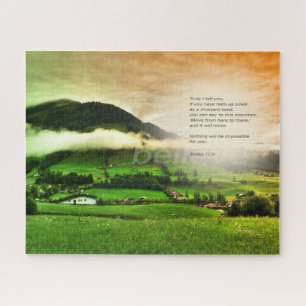 Puzzle Matthieu 17:20 Déplacer des Montagnes Foi Graine d