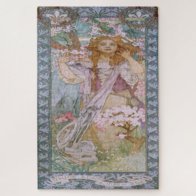 Puzzle Maude Adams en Jeanne d'Arc par Alphonse Mucha (Vertical)