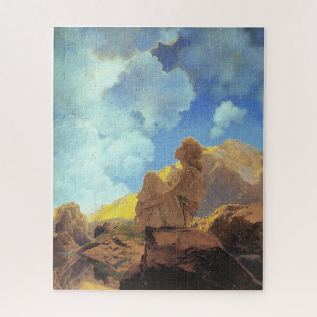 Puzzle Maxfield Parrish Matin 1922 Nuage Bleu Beaux-Arts (Vertical)