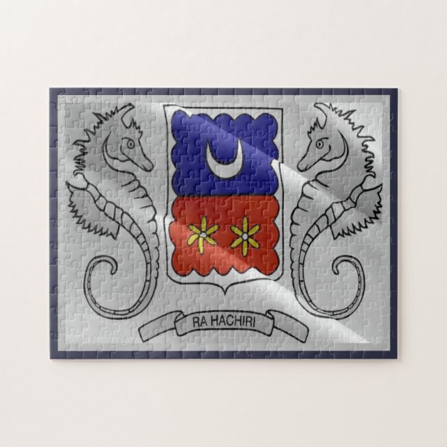 Puzzle Mayotte - Drapeau d'agitation - (Horizontal)