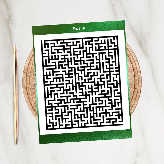 Puzzle Maze Dix Vert | Cartes d'activité (Créateur téléchargé)