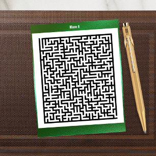 Puzzle Maze huit vert   Cartes d'activité