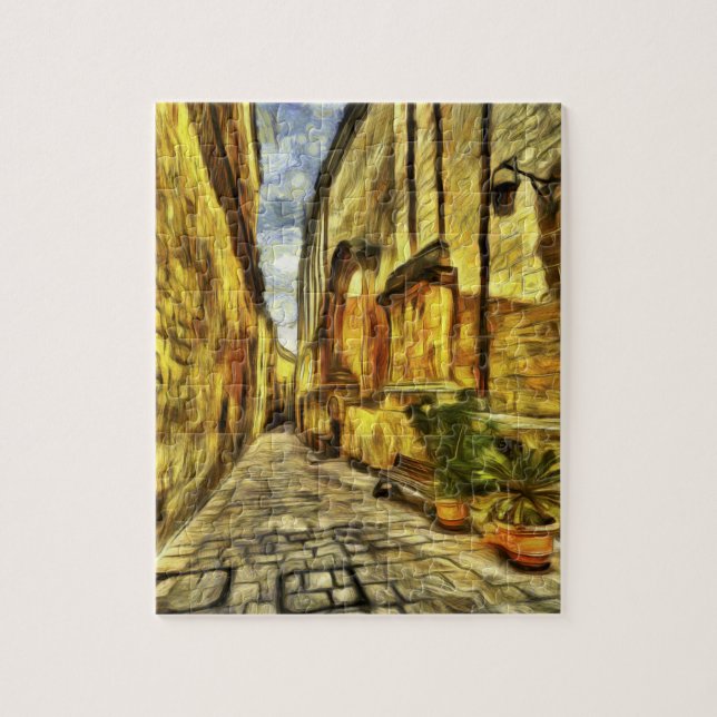 Puzzle Mdina Street Malte Van Gogh (Vertical)