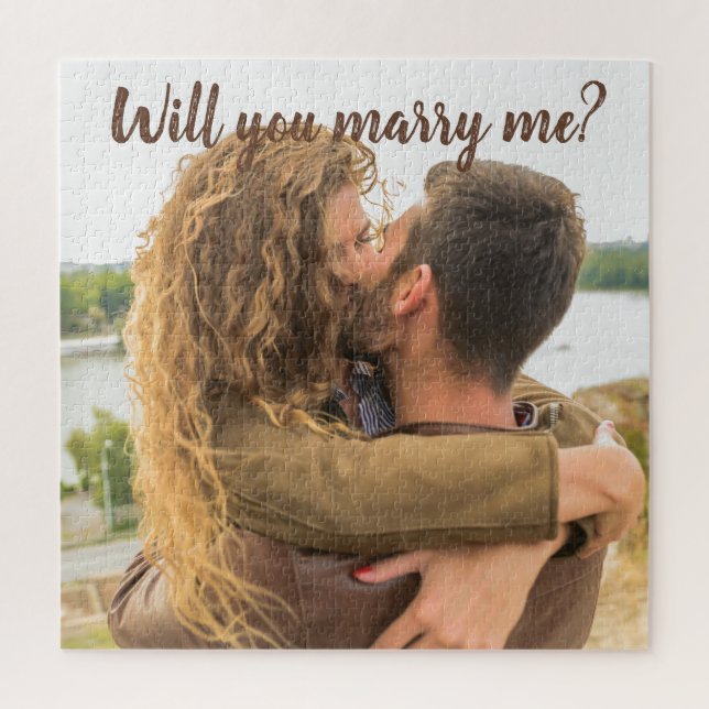 Puzzle Me marierez-vous le couple romantique photo stylis (Vertical)