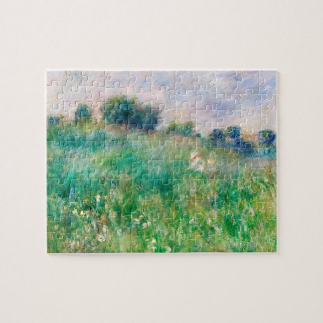 Puzzle Meadow by Auguste Renoir Green Woman Child (Horizontal)