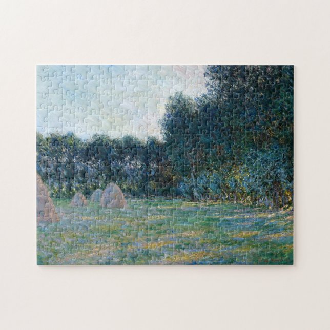 Puzzle Meadow with Haystaches near Giverny Monet Fine Art (Horizontal)