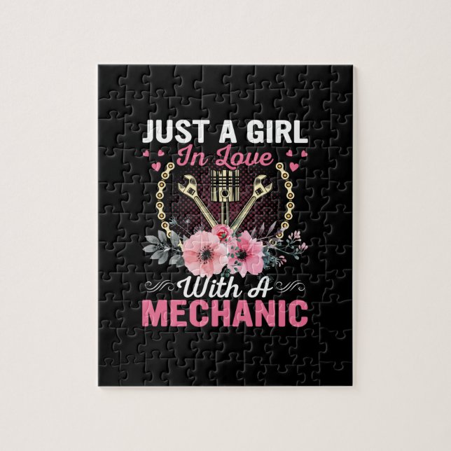 Puzzle Mécanique Juste Une Fille Amoureuse Avec Un Mécani (Vertical)