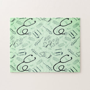 Puzzle médecin chirurgien vintage