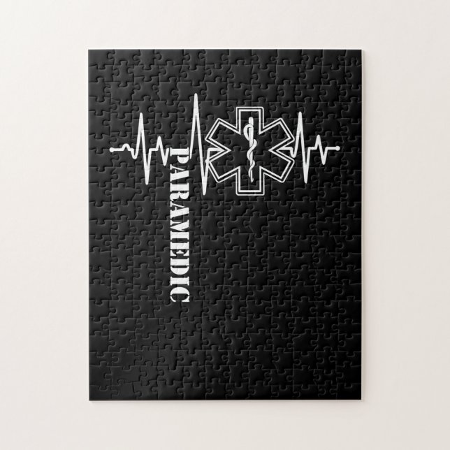 Puzzle Médecin infirmier paramétrique Heartbeat (Vertical)