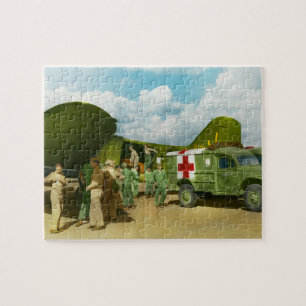 Puzzle Médecin - Transfert des blessés