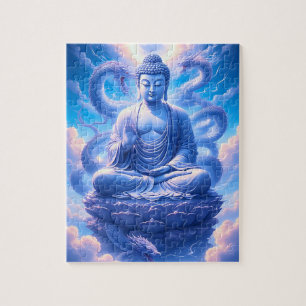 Puzzle Méditation Bouddha Dragon Mystique